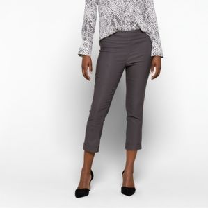 Tribal Fia Cuffed Cropped Trouser, Size 8, grey